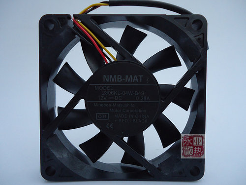 原装正品 NMB 投影仪风扇 2806KL-04W-B49 12V 0.28A 7厘米