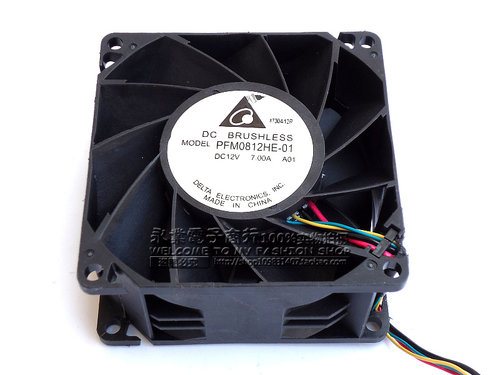 原装台达 PFM0812HE-01 8038 12V 7.00A 大功率超暴力风机