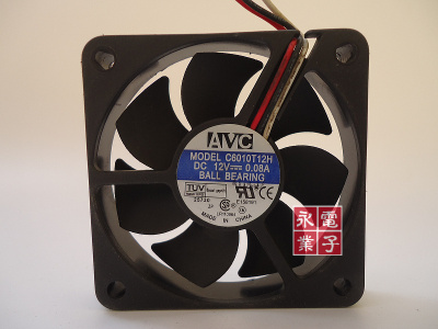 AVC 6010 12V 0.08A 6CM/厘米 CPU机箱 电源 散热风扇 C6010T12H