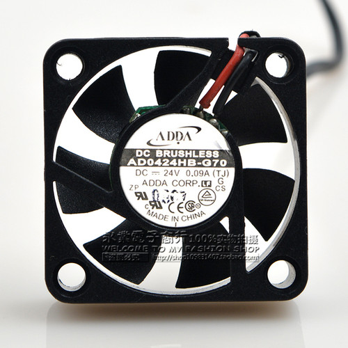 正品ADDA AD0424HB-G76/70 4010 4CM 24V 0.09A 超静音 散热风扇