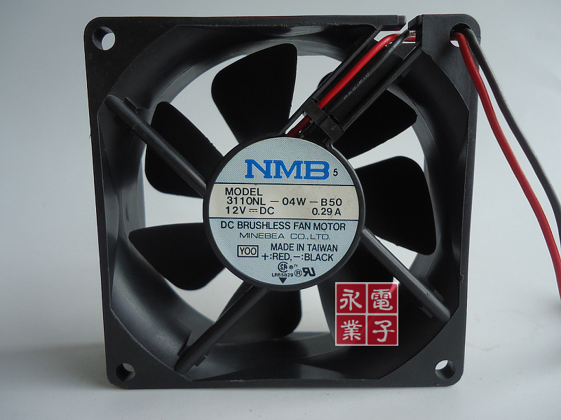 原装 NMB 8CM服务器风扇 8025 12V 0.29A 3110NL-04W-B50 双滚珠
