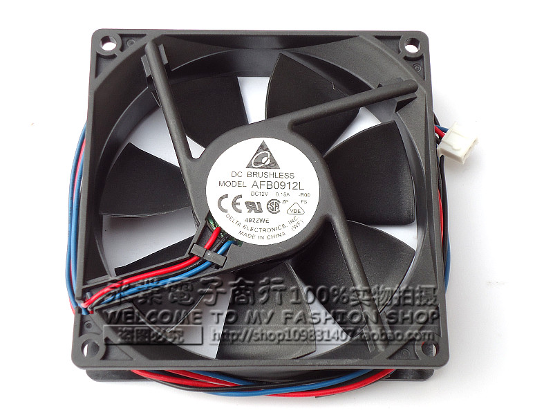 台达 9025 12V 0.15A AFB0912L-R00 9CM 厘米 通信交换机风扇