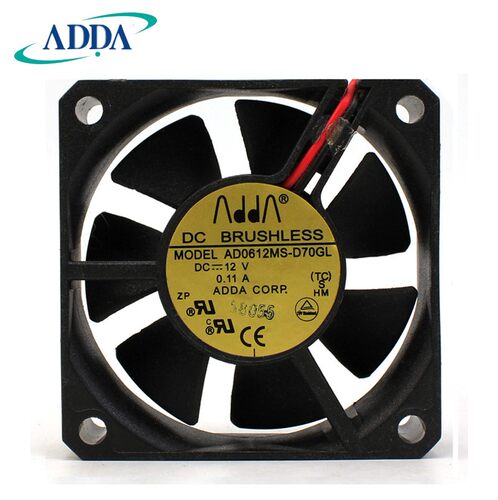 正品 ADDA/协喜 AD0612MS-D70GL 6015 12V 0.11A 2线散热风扇