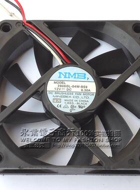 美蓓亚 NMB 7015 12V 0.3A 2806GL-04W-B59 电脑CPU机箱散热风扇