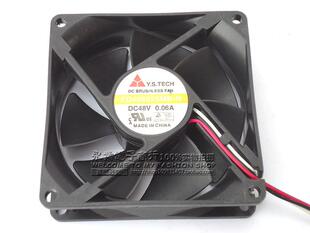 原装正品元山 FD488025MB-N 48V 8025 0.06A 8CM 三线变频器风扇