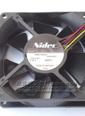 原装NIDEC 8CM 12.6V 0.23A D08A-12PS14 日立投影机风扇