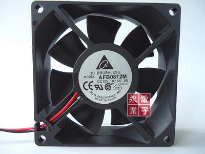 原装台达8CM散热风扇8025 12V 0.18A AFB0812M两线/3线 质量保证