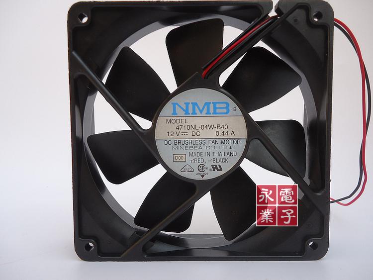 NMB12025 0.44A 12CM双滚珠大风量风扇4710NL-04W-B40