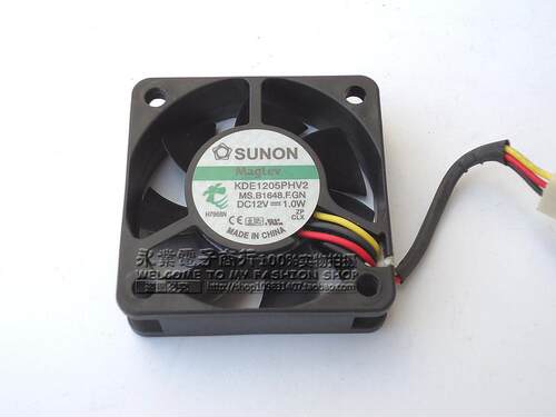 建准 SUNON 5015 12V 1.0W 5CM 5厘米 3线 静音风扇 KDE1205PHV2