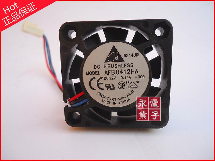 原装台达DELTA 12V 0.14A 4010 4CM双滚珠轴承散热风扇 AFB0412HA