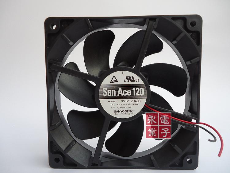 现货正品三洋SANYO 9S1212H403 12025 12V 0.39A 大风量静音风扇