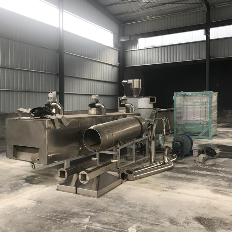 虾蟹狗饲料机 猫粮机 鱼虾颗粒饲料膨化生产线 不堵机不卡料