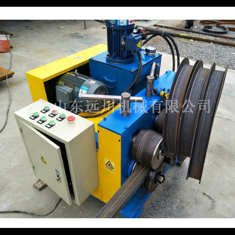 液压角铁法兰卷圆机 自动角铁扁钢盘圆机 圆形弧形成型机