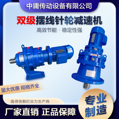 双级摆线针轮减速机380V分体法兰式行星卧式减速器立式高效传动