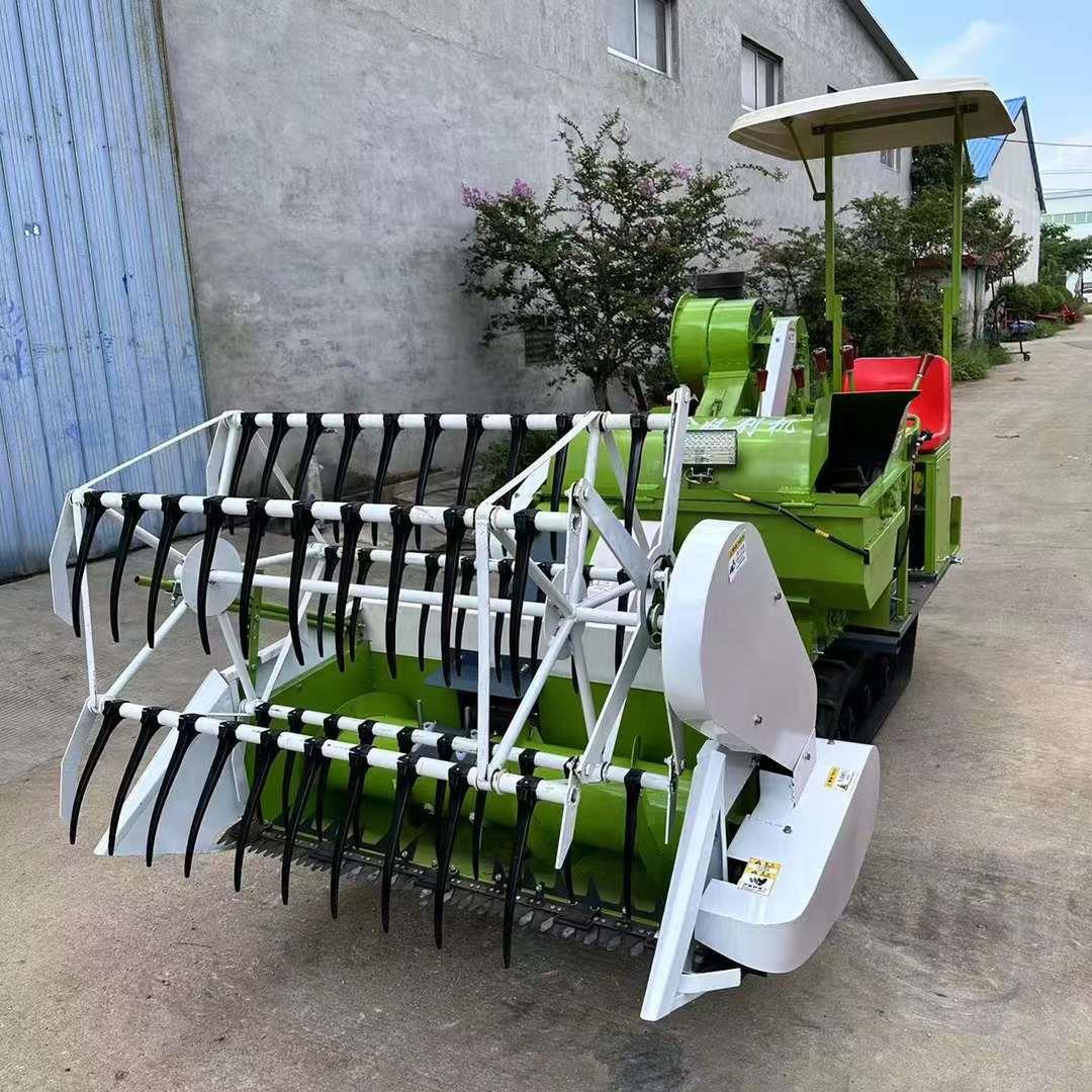 25马力小麦联合收割机 稻谷收割脱粒机 自走式小麦收割脱粒装袋机