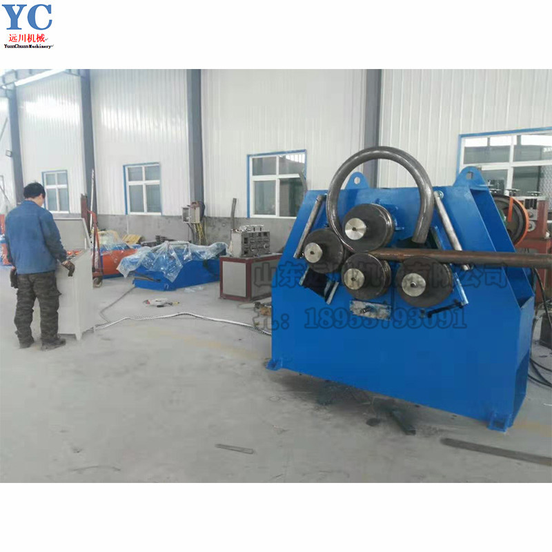 大管径盘管机 加热管成型机 换热器盘管机 液压卷圆机 角铁卷法兰