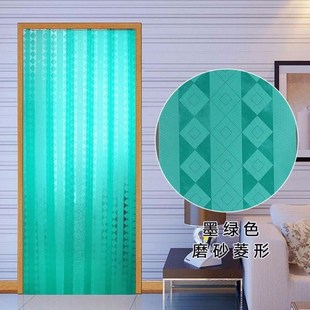 不透明pvc塑料磨砂软门帘隔断帘挡风保温空调帘防蚊蝇皮门帘家用