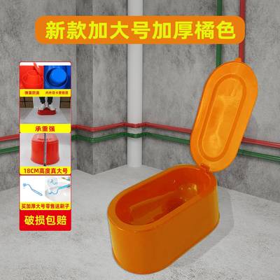 大号装修临时塑料马桶蹲便器简易马桶塑料坐便工地临时蹲便器包邮