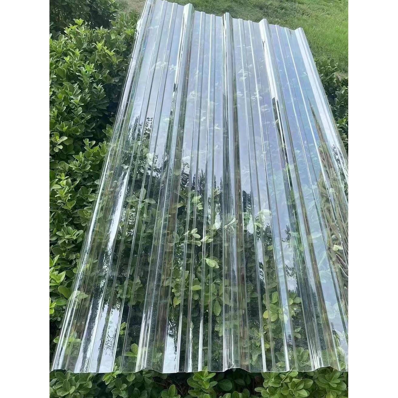 Pc透明瓦耐力板彩钢瓦明亮瓦户外屋顶塑料波照明瓦遮阳篷加厚太阳