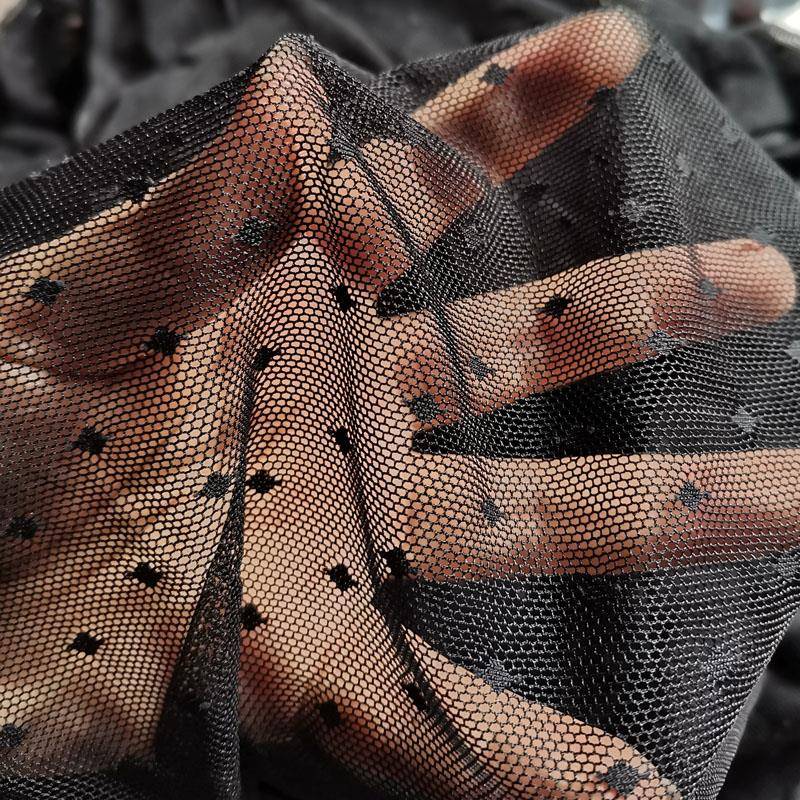 优质弹力蕾丝网布面料DIY服装打底衫内衣窗帘背景布料lace Fabric