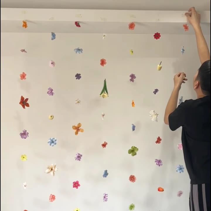 diy悬浮花材料包婚房装扮用品拍照打卡仿真花帘花瓣瀑布备婚好物