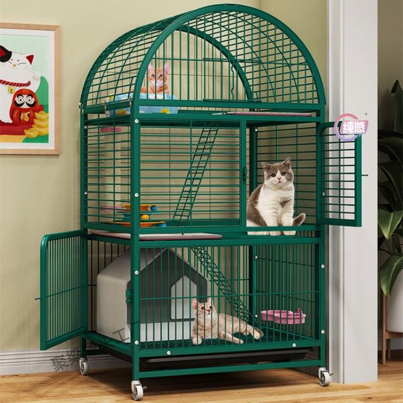 猫笼子家用猫别墅带厕所室内超大折叠猫舍猫屋小型猫咪笼猫窝
