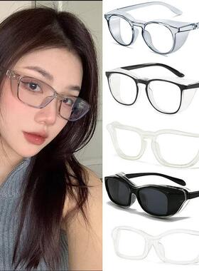 VGO时尚运动99防花粉眼镜防雾蓝光术后黑色护目硅胶圈护边防风镜