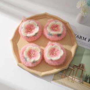 樱花洗碗巾手工亚克力小花不沾油加厚洗碗刷碗布清洁抹布菜瓜布