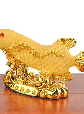 (厂家)招财金龙鱼汽车内装饰品车内车载树脂工艺品创意摆件