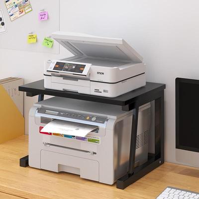 源头打印机置物架办公室桌上创意双层收纳架子多功能针式复印支架