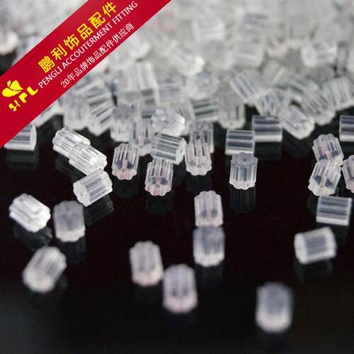 八角透明硅胶耳堵胶通DIY饰品配件义乌耳塞耳迫硅胶稳点不变色