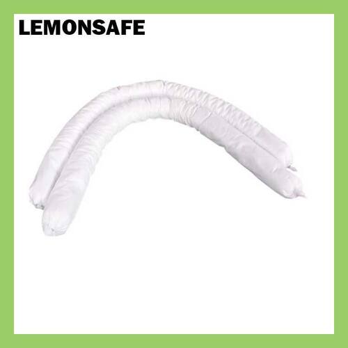 LEMONSAFE白色吸油索工业吸油条水地面拦截吸附棉条OSC01