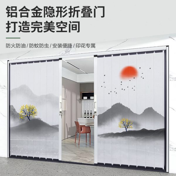 酒店活动隔断墙饭店包间餐厅包厢移动隔音屏风宴会厅吊轨折叠门