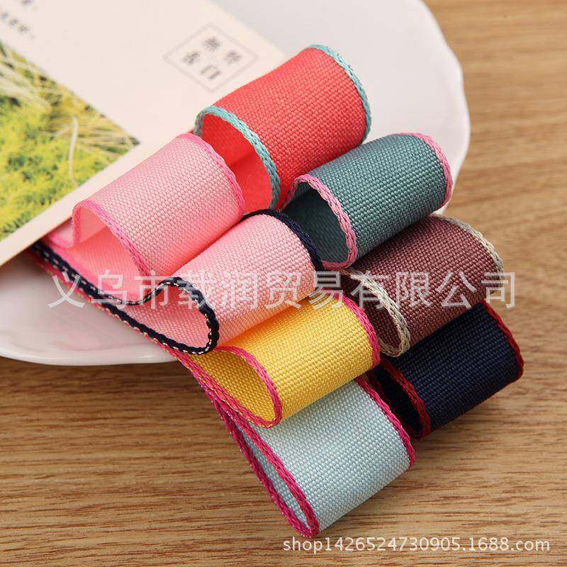 织带彩边罗纹丝带DIY手工儿童蝴蝶结发饰材饰品配件服装辅料,纺织面料/辅料/配套,织带/丝带/缎带,淘宝优惠券,粉丝福利购,淘宝优惠卷