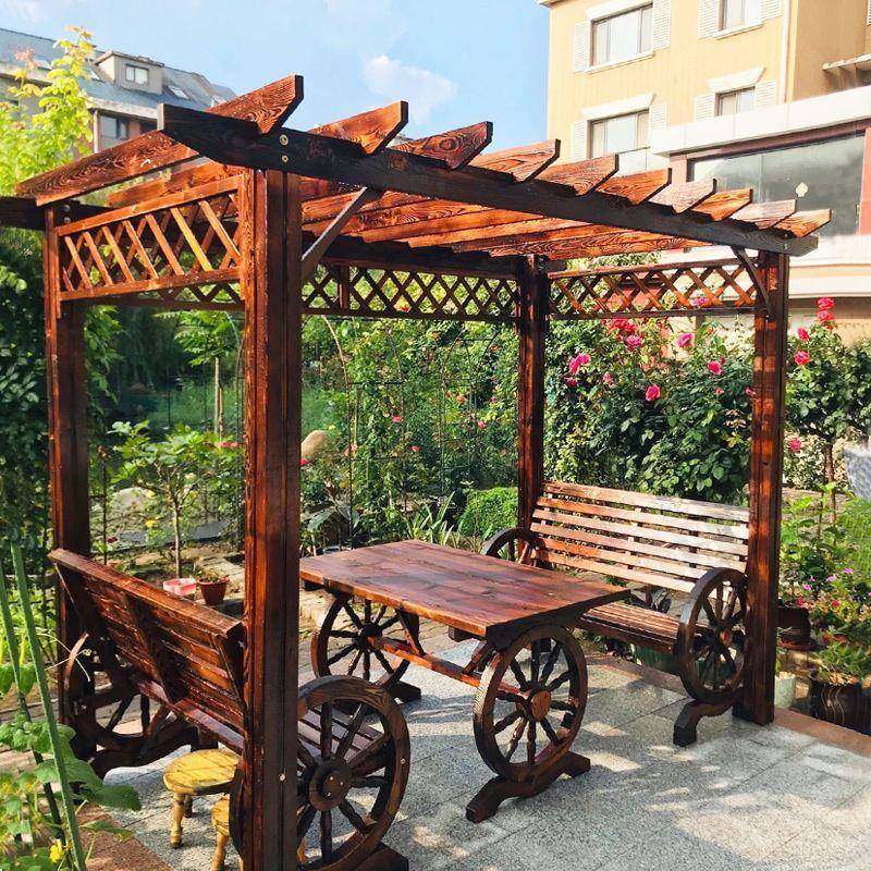 葡萄架庭院防腐木亭子碳化长廊室外别墅花架户外花园实木简易凉亭,床上用品,床品套件/四件套/多件套,淘宝优惠券,粉丝福利购,淘宝优惠卷