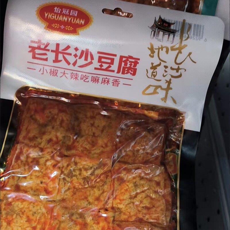 速发现货怡冠园85克小葱拌豆腐长沙地道味麻辣小吃豆干 干零食80
