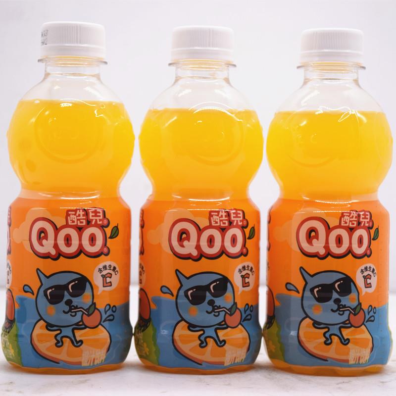 速发现货可口美汁源酷儿橙汁果汁300ml*6瓶果粒橙迷你小瓶装饮料
