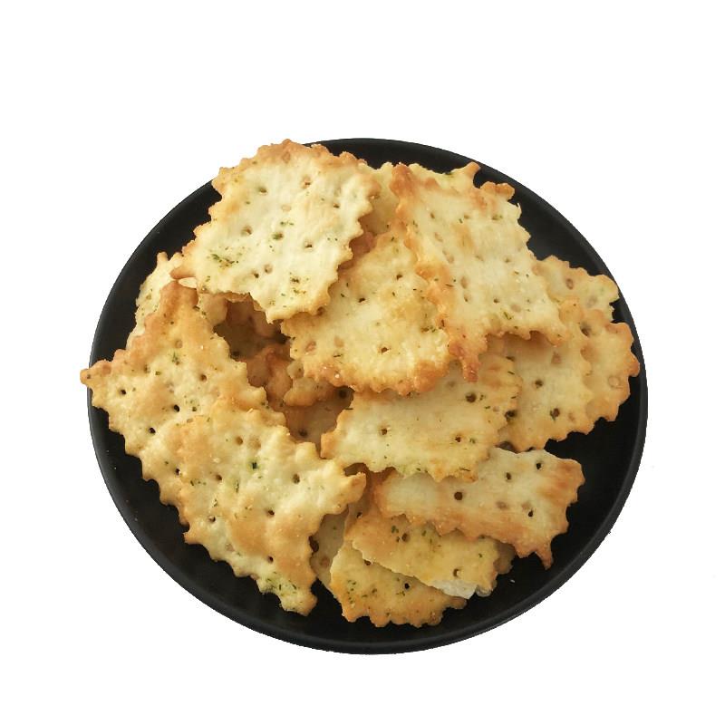 速发现货鼎缘苏打饼干 碱体达人200g*7袋梳打薄脆芝士咸味葱香味