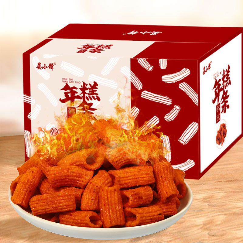 新货韩式年糕条甜辣味308g