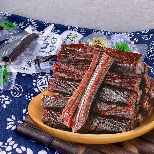 速发现货风干猪肉牧谣手撕风干肉原味炭烤猪肉干猪肉条即食真空肉