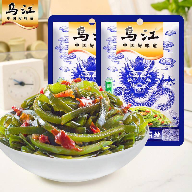 速发现货乌江凉拌鲜香味海带丝涪陵榨菜咸菜香辣小零食麻辣下饭菜