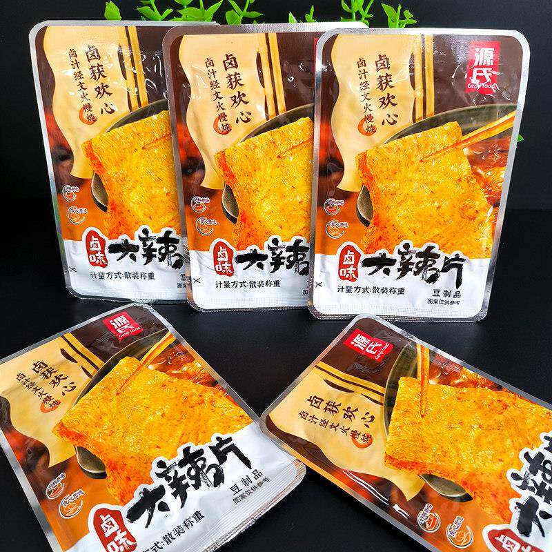 速发现货休闲解馋卤味零食源氏卤千张香辣味豆腐皮即食零食解馋薄