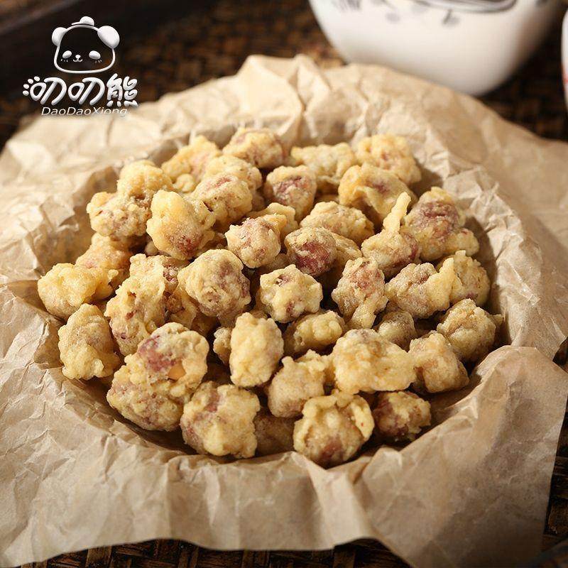 新货蛋酥花生鸡蛋清下酒菜香酥琥珀脆皮花生米多味豆五香散装餐饮