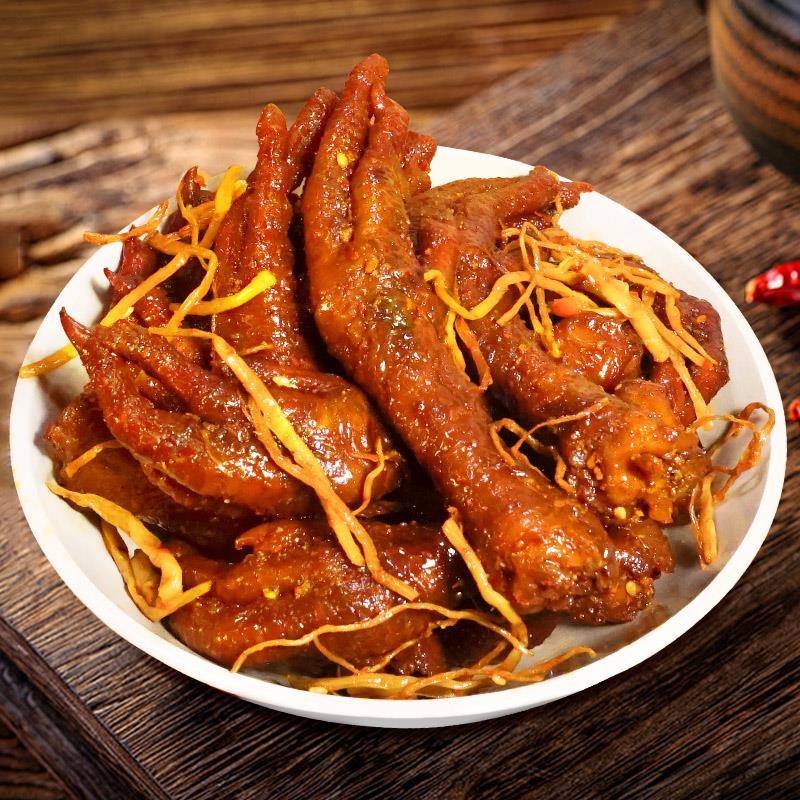 速发现货吃货解馋小食品佤味鸡爪即食麻辣香辣网红解馋吃货零食休