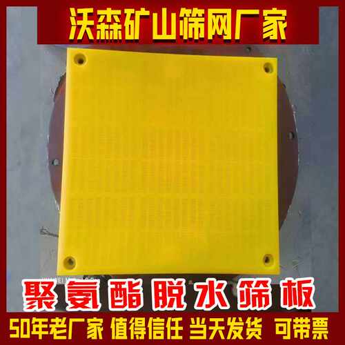 聚氨酯筛板脱水 矿用圆孔现货 聚氨酯冲孔筛网高频振动筛网