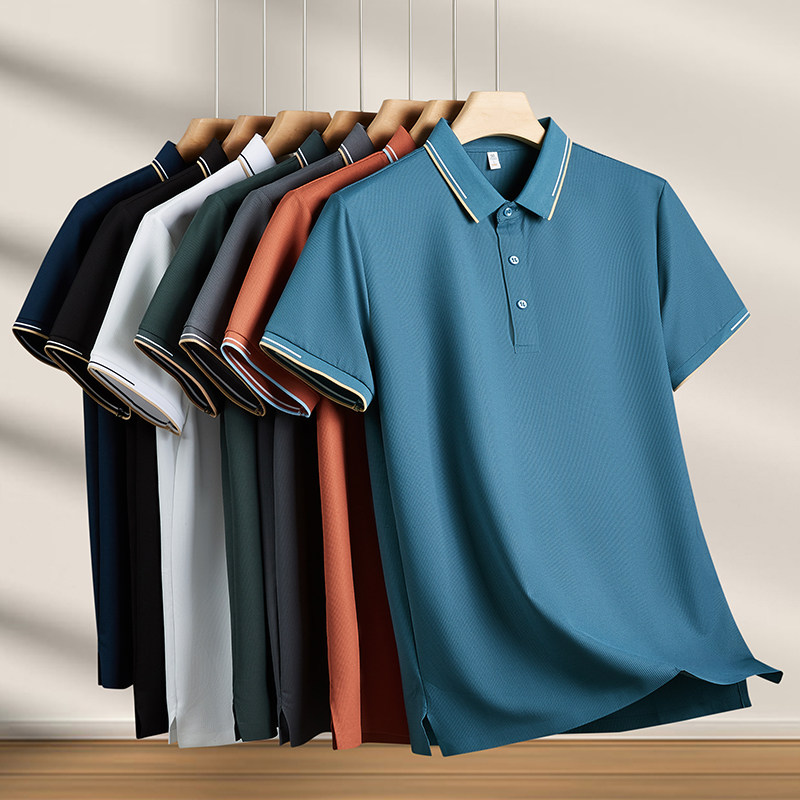 纯棉POLO衫工作服定制团体工衣短袖文化衫T恤双扣翻领刺绣印logo
