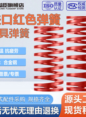 进口模具弹簧压簧红色模具国产弹簧弹簧TM高强度扁线压缩矩形弹簧