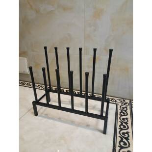 多功能黑色鞋架靴子架马丁靴架水鞋架多层收纳屠宰场饭堂食品厂