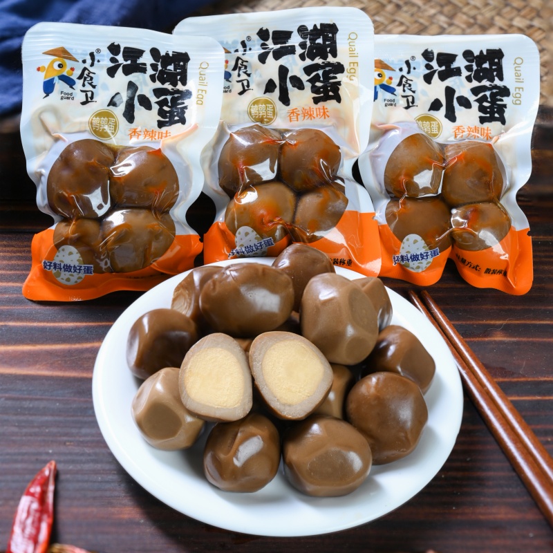 鹌鹑蛋卤制香辣小包装