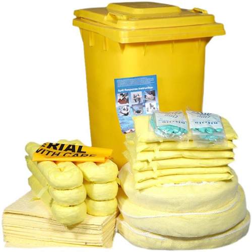 化学品吸附棉套装工业吸液索吸附索吸酸吸油棉危化品泄漏泄漏处理